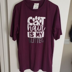 "Cat Hair is my Glitter" T-Shirt